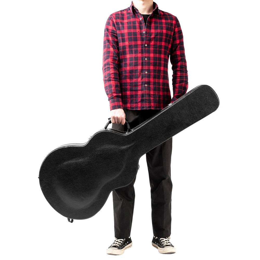 High-End Fine-Grain PU Leather Hard Case for 335 Style Semi-Hollow & Hollowbody Electric Guitar view 19