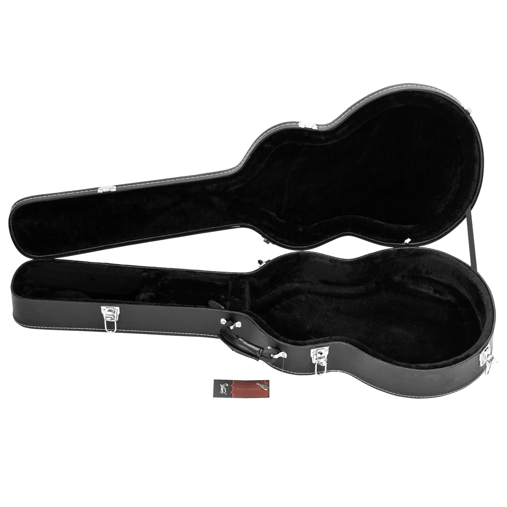 High-End Fine-Grain PU Leather Hard Case for 335 Style Semi-Hollow & Hollowbody Electric Guitar view 2