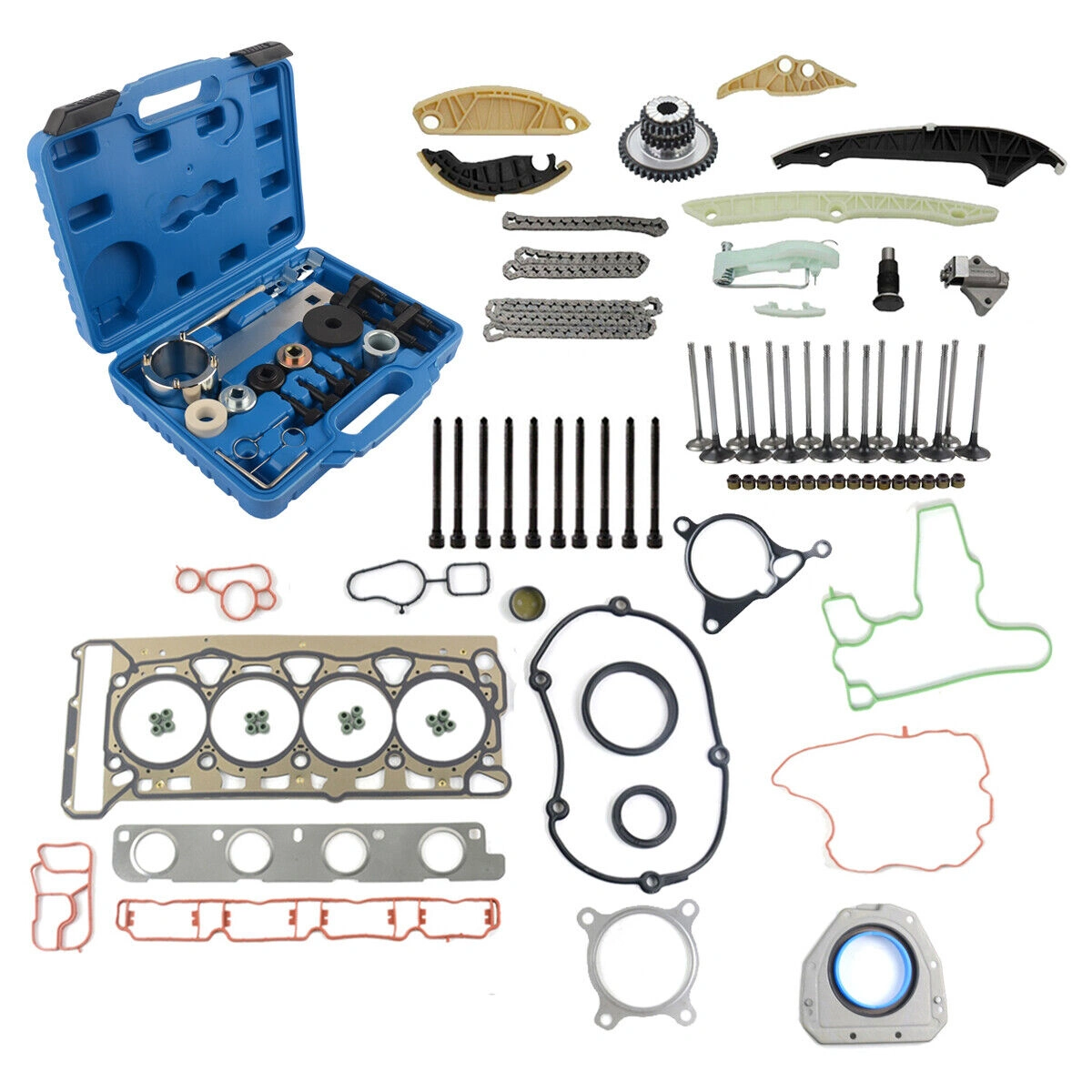 Timing Chain & Tool Kit Replacement for Audi A3 A4 VW Golf GTI Jetta Beetle 2.0 TFSI 06K109158AA 06H109158H view 5