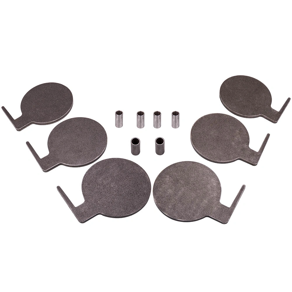 6-Pack AR500 Steel Dueling Tree Target - 6" Plates 3/8" Thick with Rubber Pads for Shooting view 2