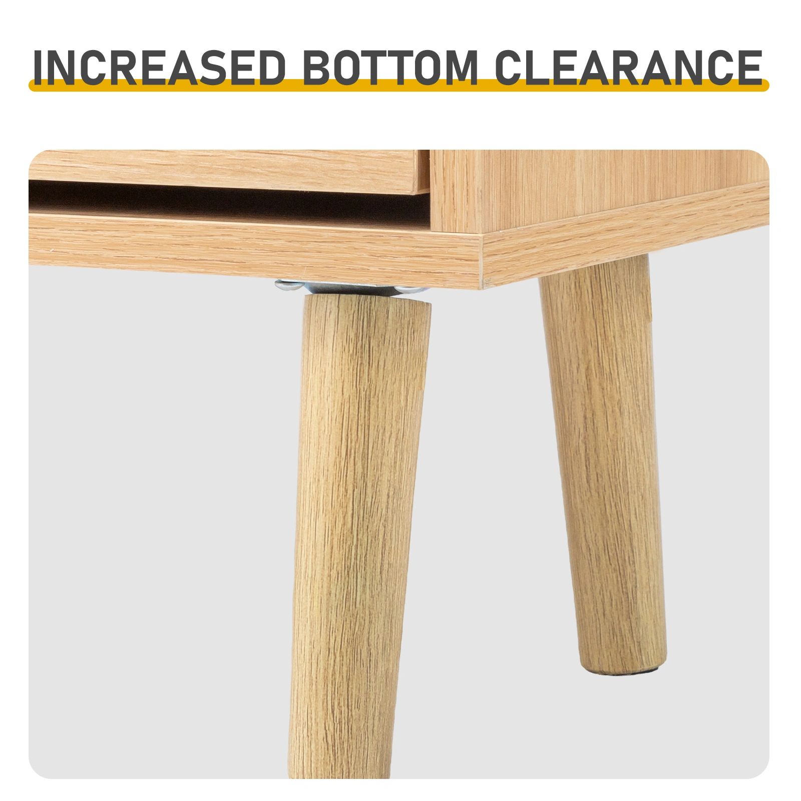 Rattan-front shoe cabinet with 2 drawers and 4 flip-down compartments, made of particleboard, 105*24*110cm, natural wood color view 7