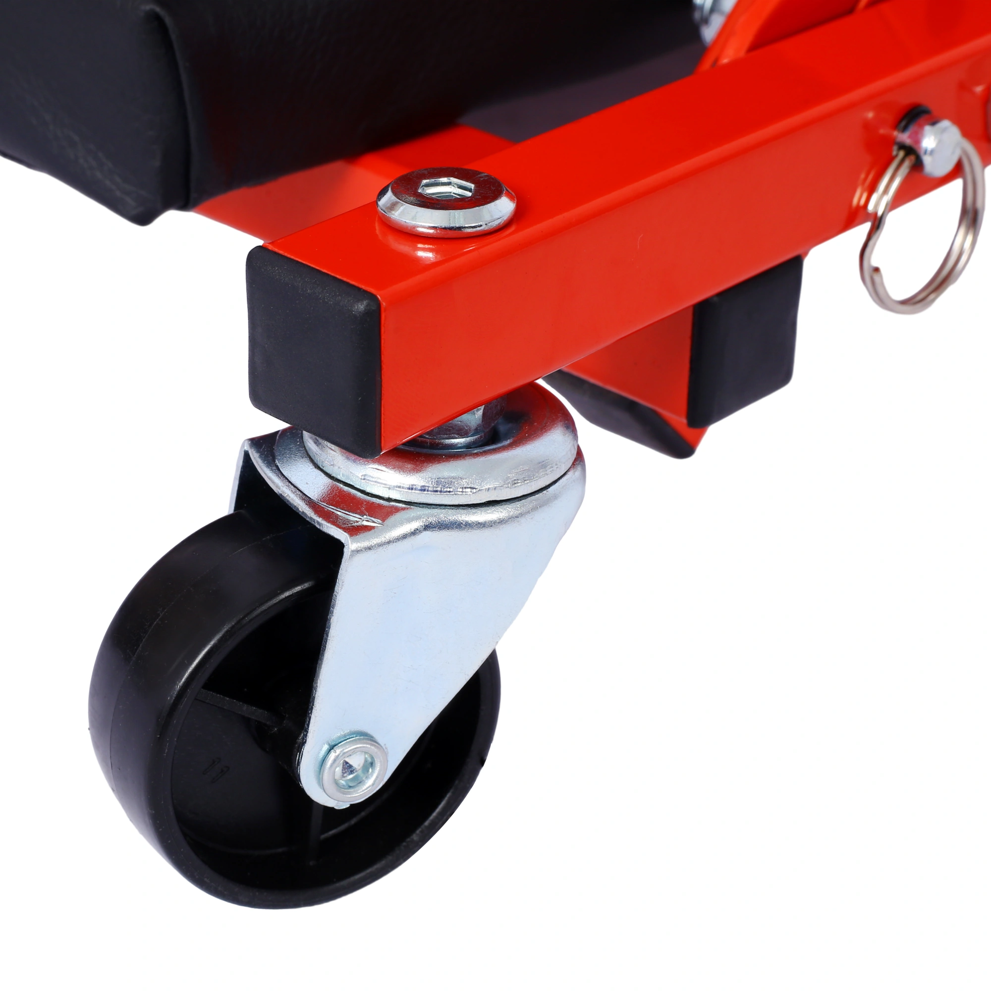 Mechanic Creeper 36" Z-Seat, 300 lb Low Profile Shop Crawler with 6 Smooth Wheels, Red 2-in-1 Garage Tool Cart Seat Gift view 4