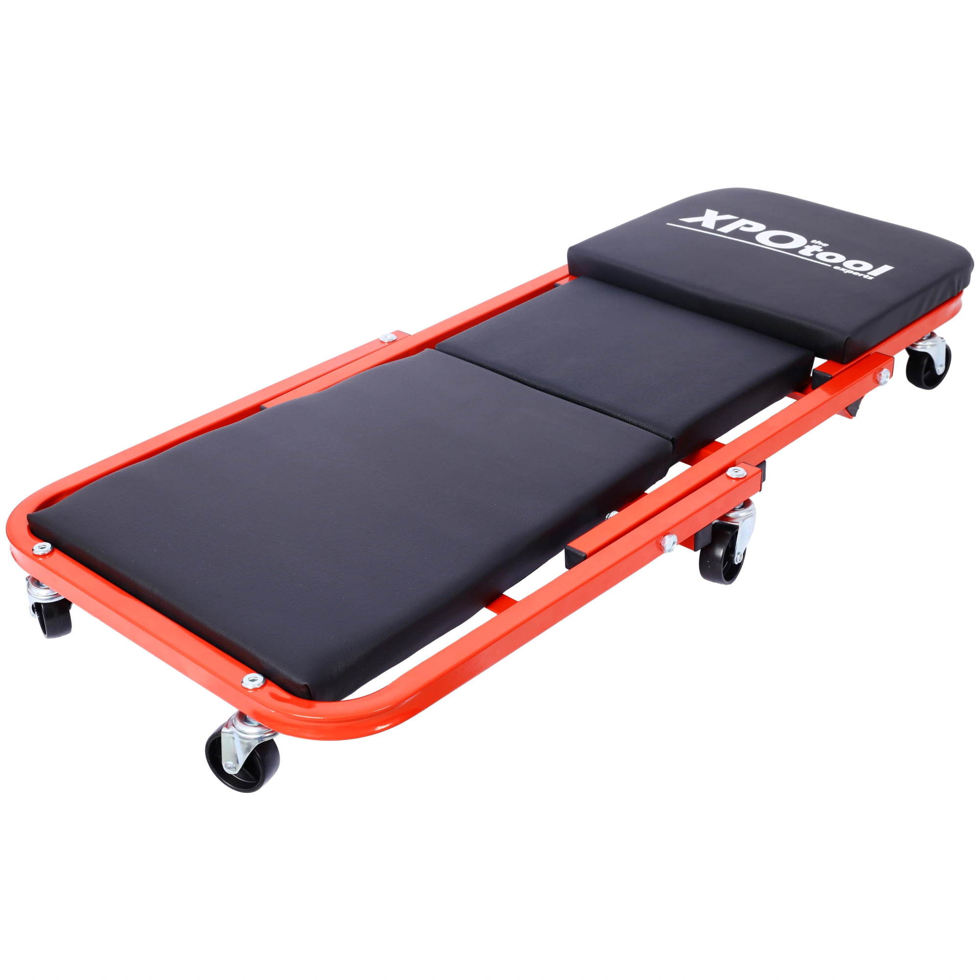 Mechanic Creeper 36" Z-Seat, 300 lb Low Profile Shop Crawler with 6 Smooth Wheels, Red 2-in-1 Garage Tool Cart Seat Gift view 9