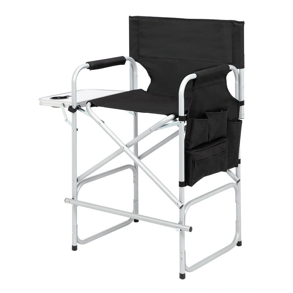 Silver White Iron Pipe Black Cloth Surface Plastic Sprayed Iron Round Pipe Director's Chair 103*60*499cm 120kg Without Carrying Bag view 11