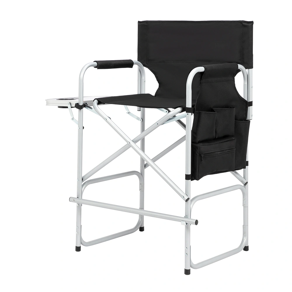 Silver White Iron Pipe Black Cloth Surface Plastic Sprayed Iron Round Pipe Director's Chair 103*60*499cm 120kg Without Carrying Bag view 17