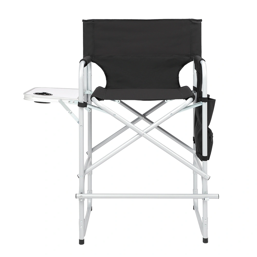 Silver White Iron Pipe Black Cloth Surface Plastic Sprayed Iron Round Pipe Director's Chair 103*60*499cm 120kg Without Carrying Bag view 2