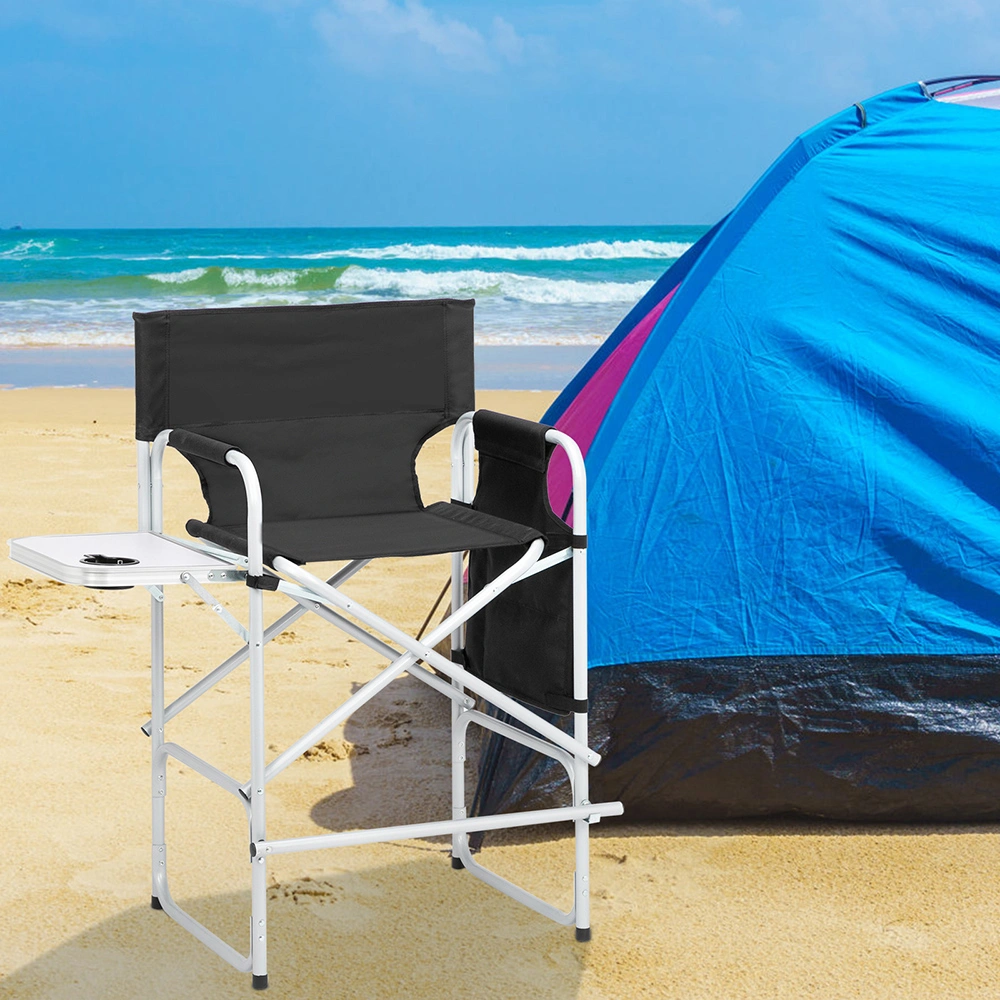 Silver White Iron Pipe Black Cloth Surface Plastic Sprayed Iron Round Pipe Director's Chair 103*60*499cm 120kg Without Carrying Bag view 23