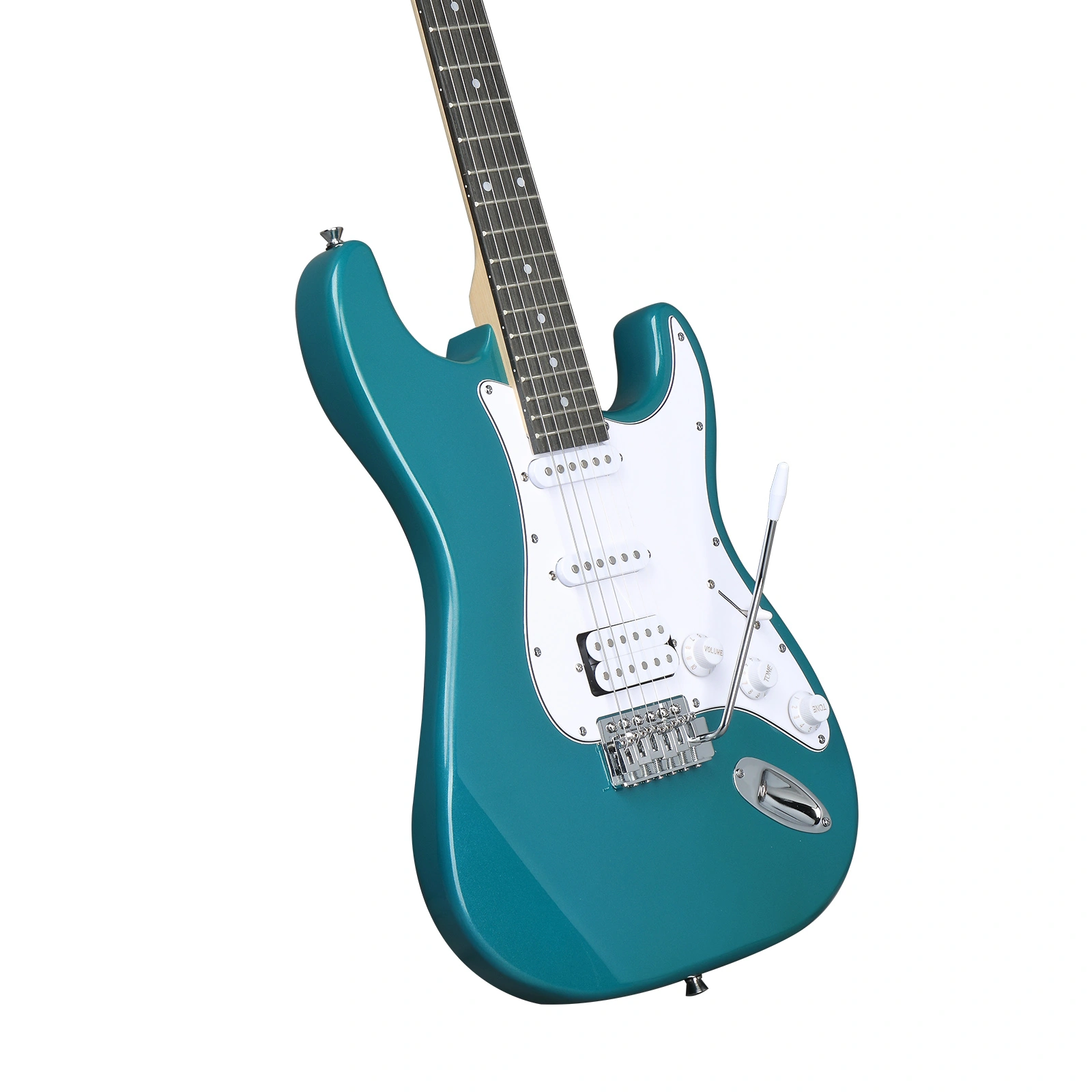 KST Stylish H-S-S Pickup Electric Guitar Kit with 5W AMP Bag Guitar Strap Strings Lake Blue view 12