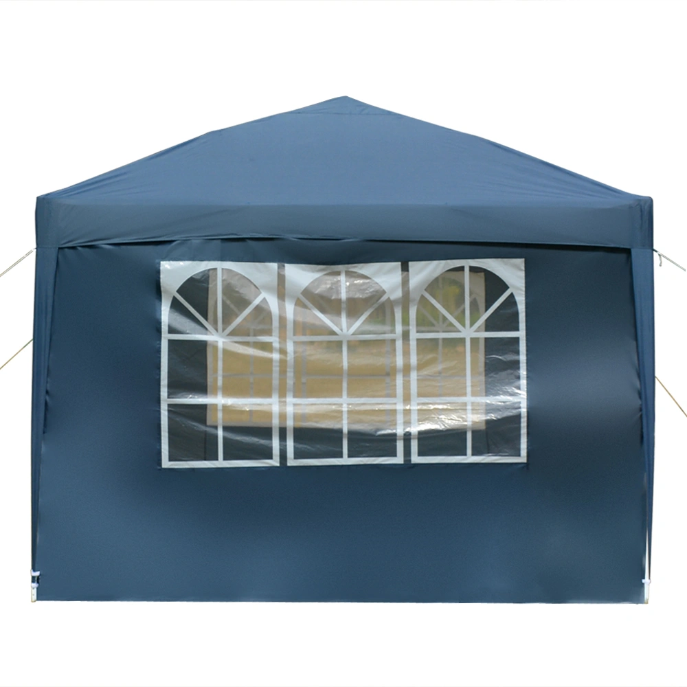 3 x 3m Two Doors & Two Windows Practical Waterproof Right-Angle Folding Tent Blue view 37