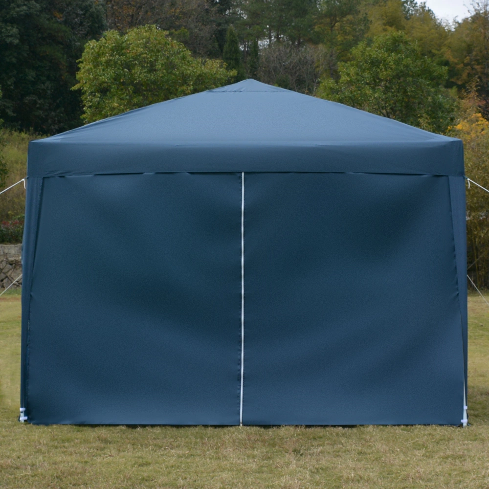 3 x 3m Two Doors & Two Windows Practical Waterproof Right-Angle Folding Tent Blue view 46