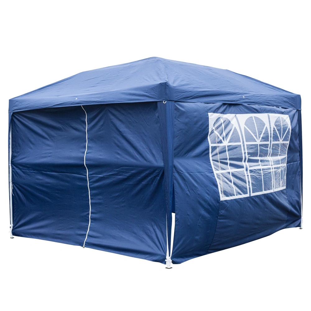 3 x 3m Two Doors & Two Windows Practical Waterproof Right-Angle Folding Tent Blue view 62