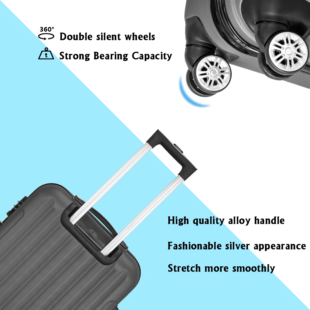 Lightweight 55cm 34L Hard Shell Carry On Luggage Suitcase, Hand Cabin Bag, Ryanair Priority British Airways Approved view 2