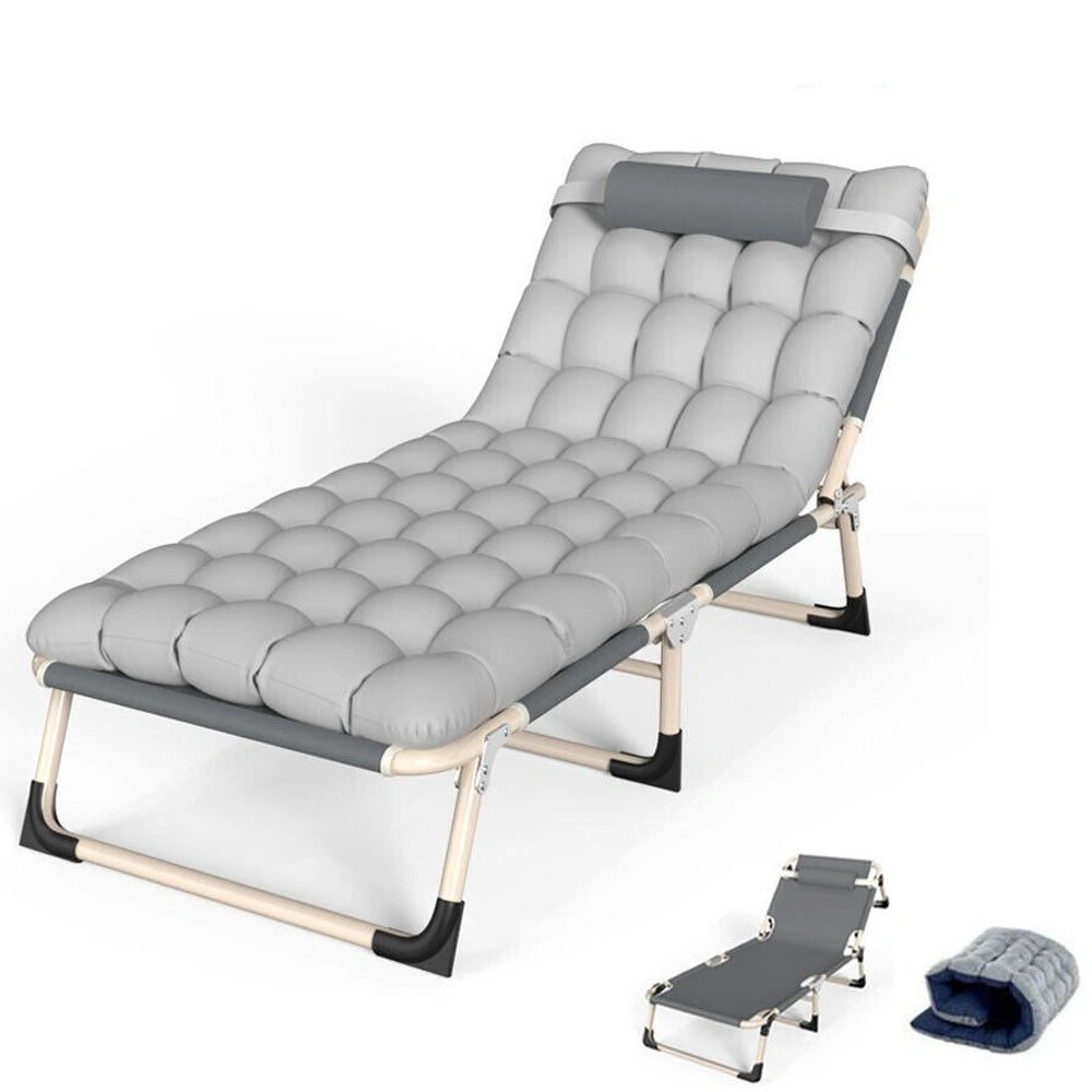 Heavy Duty Folding Bed for Adults Lightweight Foldable Camping Travel Bed with Mattress view 2
