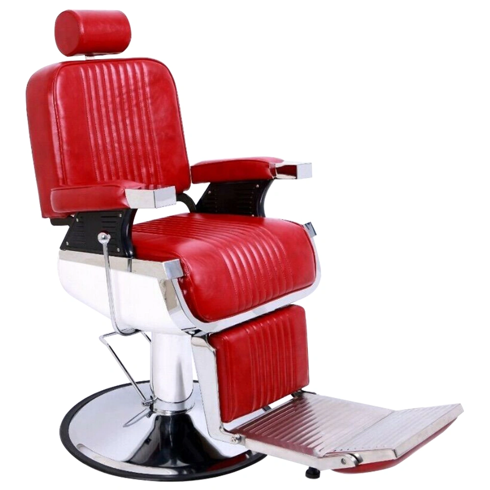 Heavy Duty Recline Hydraulic Barber Chair All Purpose Salon Spa Beauty Equipment Red