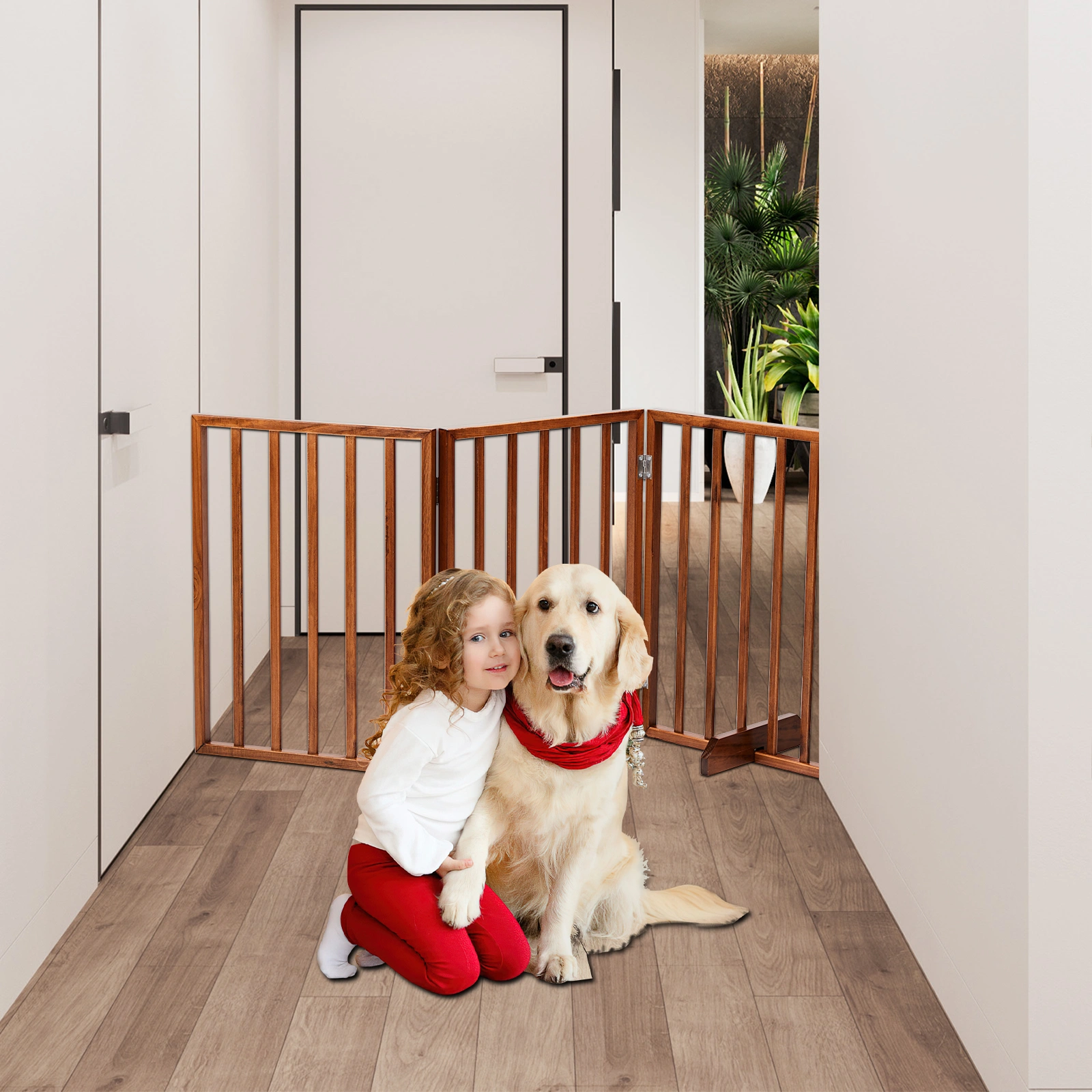 The Wooden Dog Fence Brown view 7