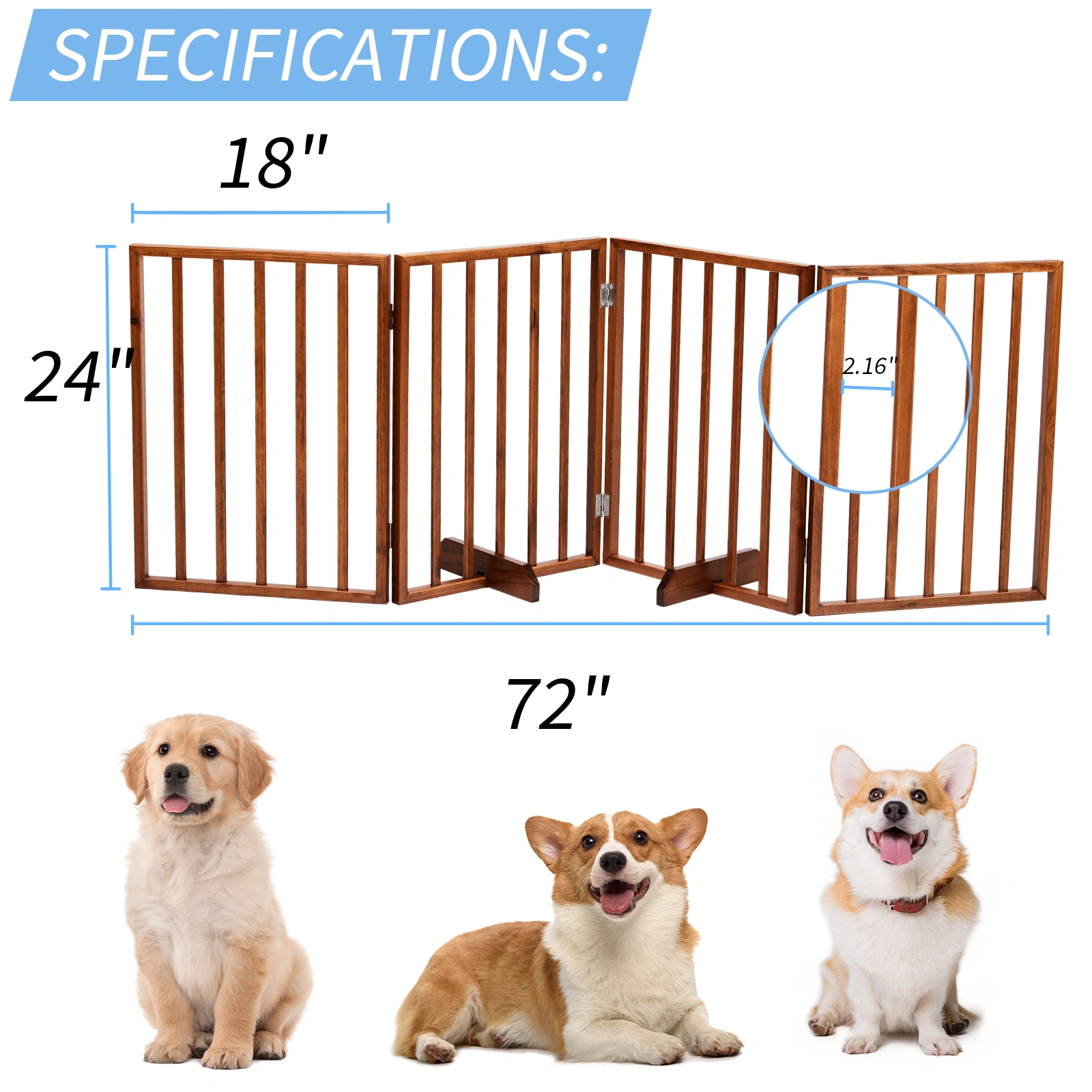 The Wooden Dog Fence Brown view 9