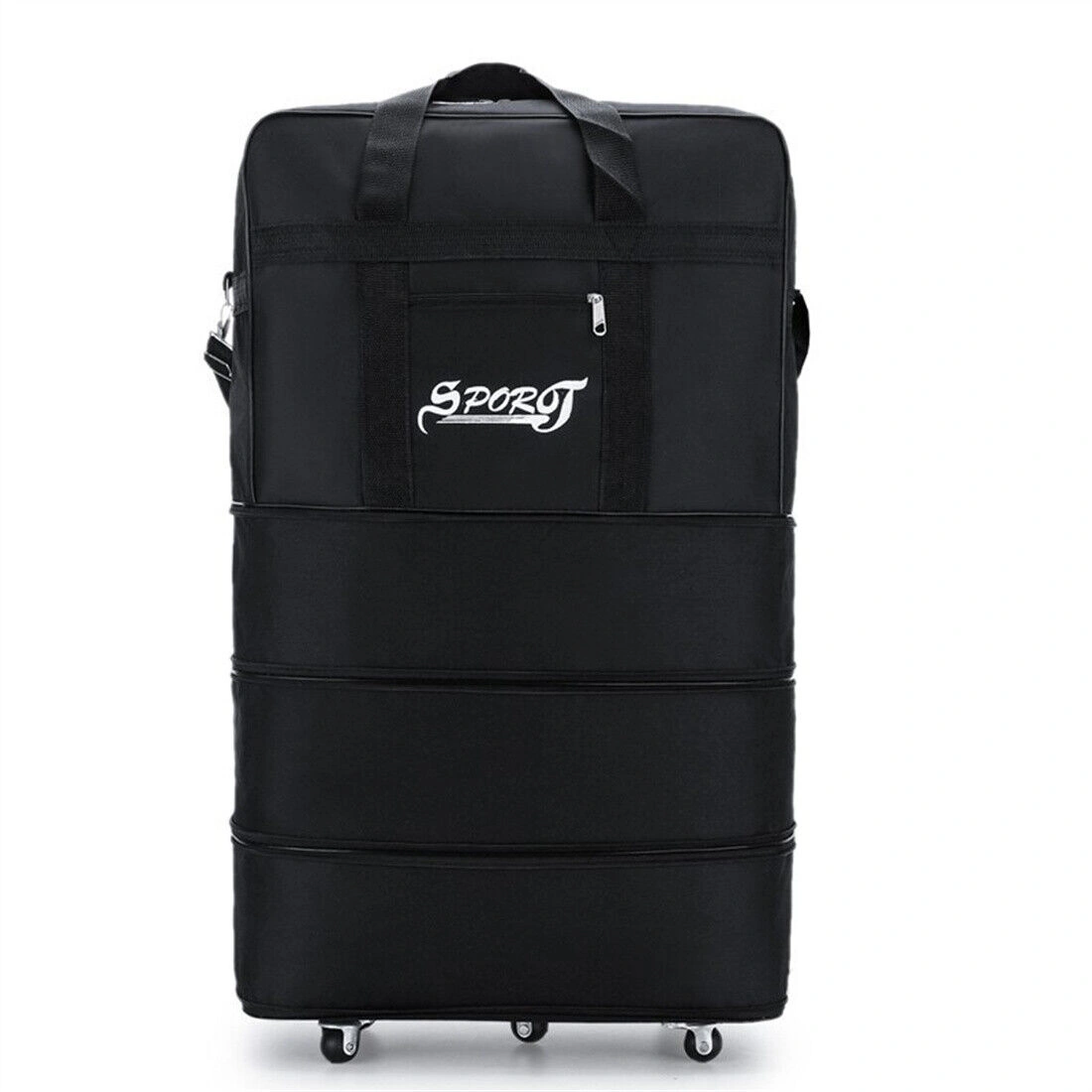 42 Inch Extra Large Lightweight Luggage Trolley Suitcase with Wheels, Travel Bag & Handbag for UK Flights view 3