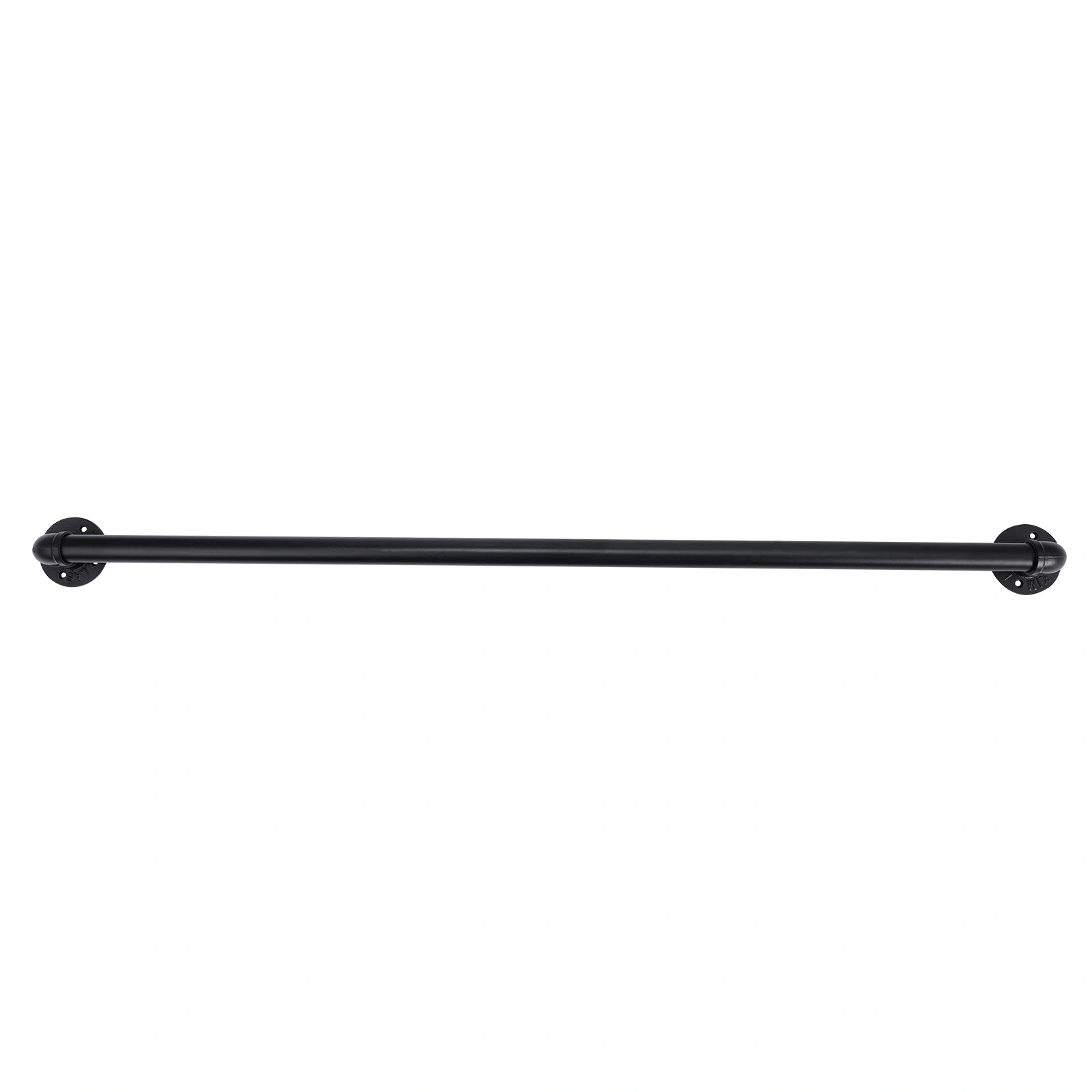 4FT iron courtyard stair handrail black view 3