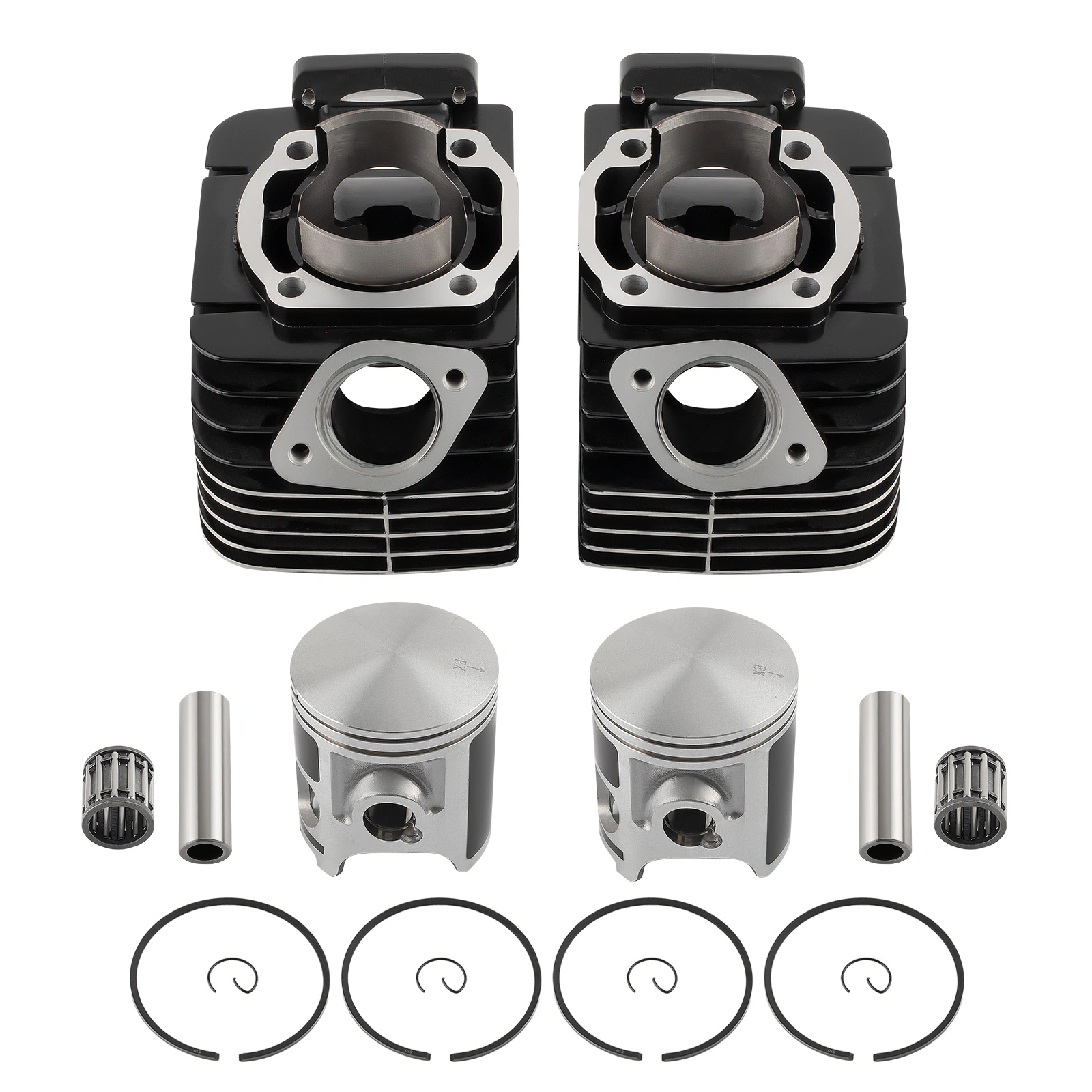 Engine Cylinder Piston Top End Rebuild Kit fit for Yamaha RD350 1973 1974 1975 view 6
