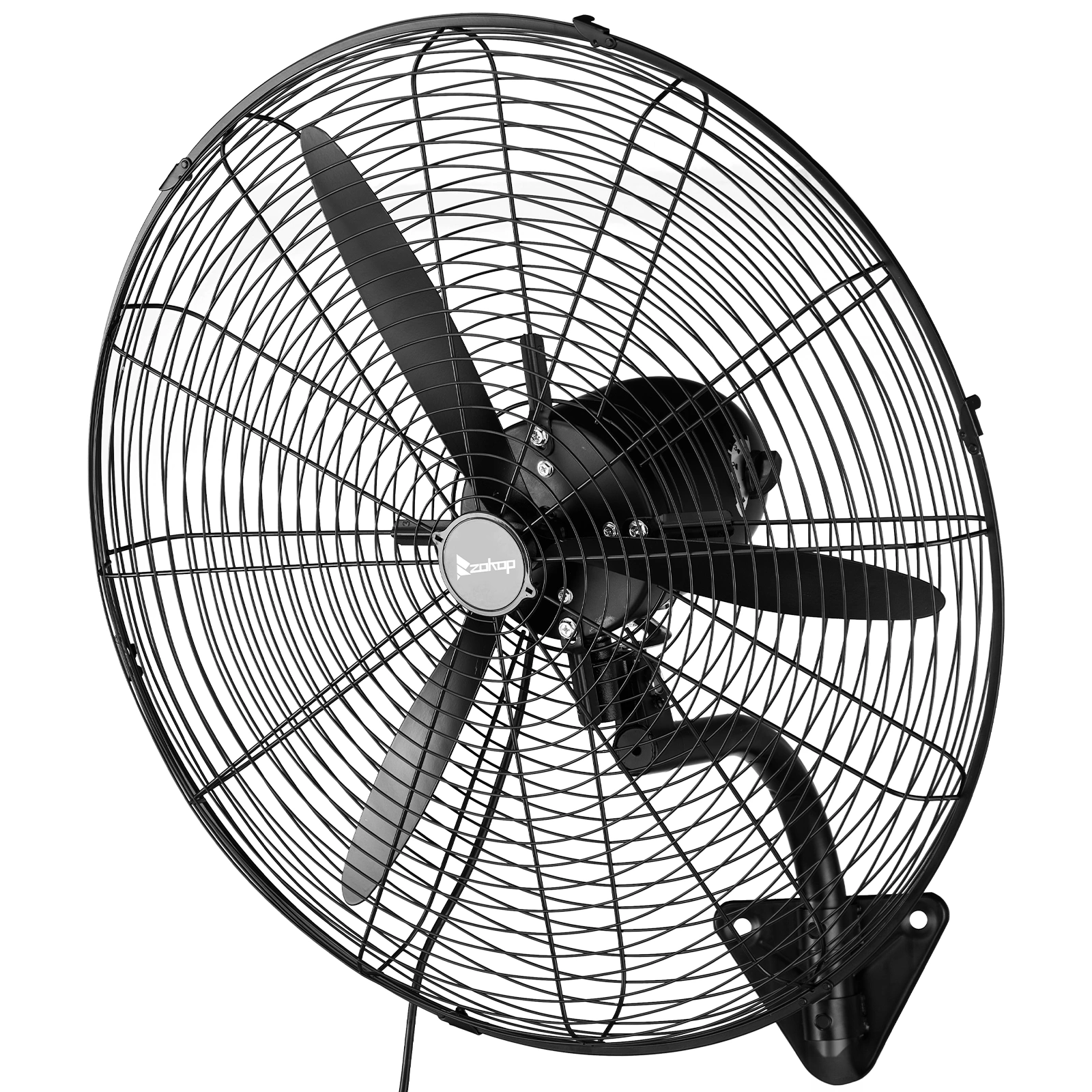 MFJ-EW50 20inch High Velocity Wall Mount Fan Oscillating,Industrial Fan with 4 Speed Ventilation,100% BLDC Copper Motor,4963CFM,,Heavy Duty Metal Fan for Outdoor, Indoor Use view 10
