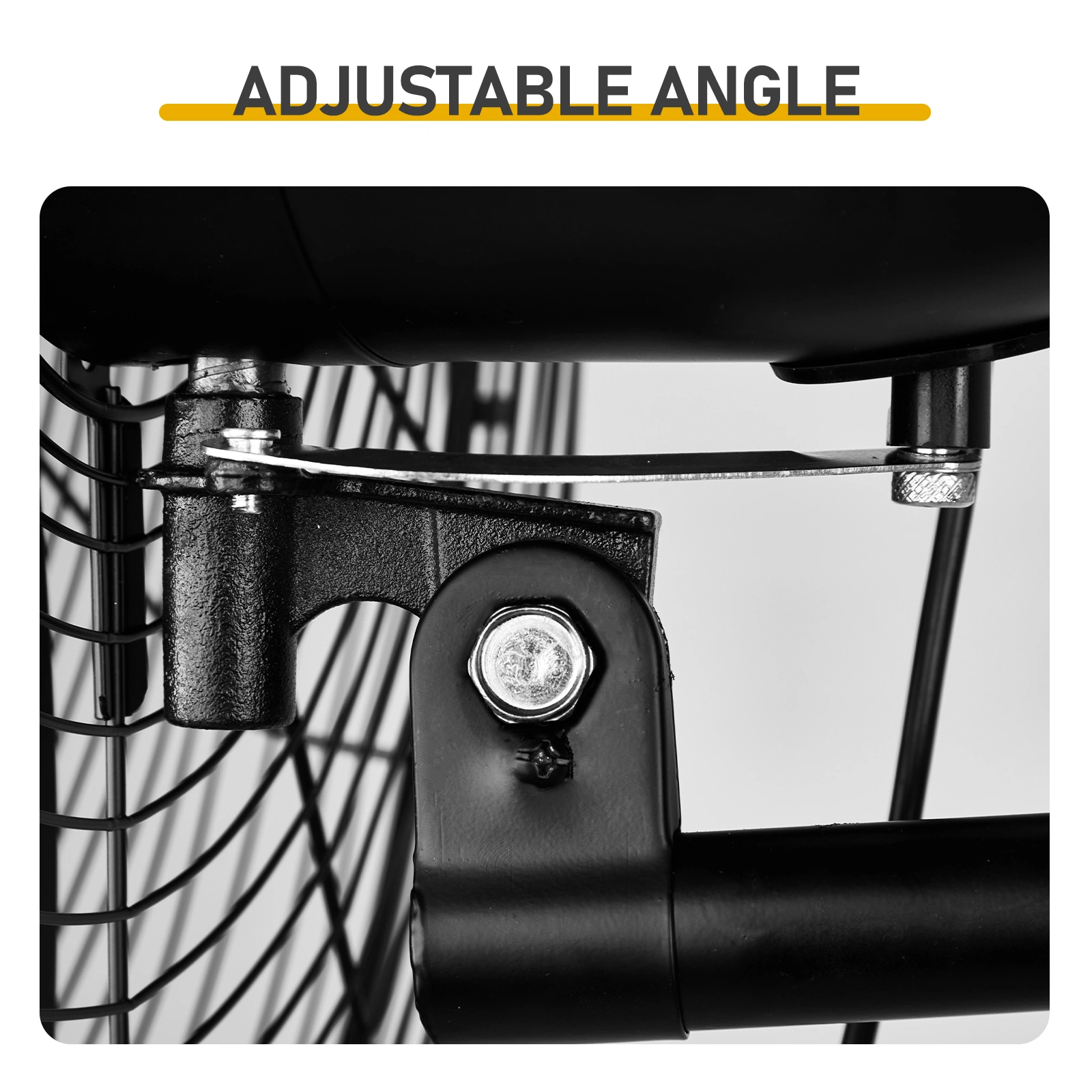 MFJ-EW50 20inch High Velocity Wall Mount Fan Oscillating,Industrial Fan with 4 Speed Ventilation,100% BLDC Copper Motor,4963CFM,,Heavy Duty Metal Fan for Outdoor, Indoor Use view 3