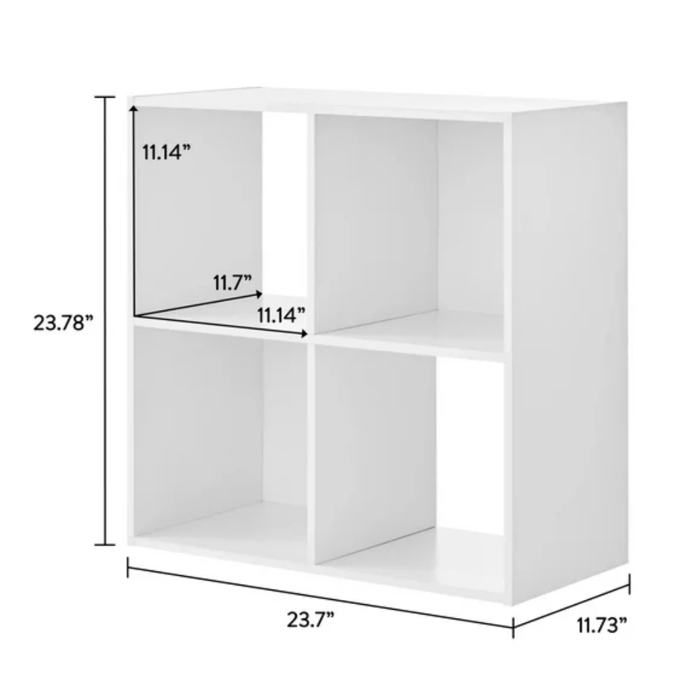 4 Cube Storage Organizer, White (Shipment from Walmart) view 4
