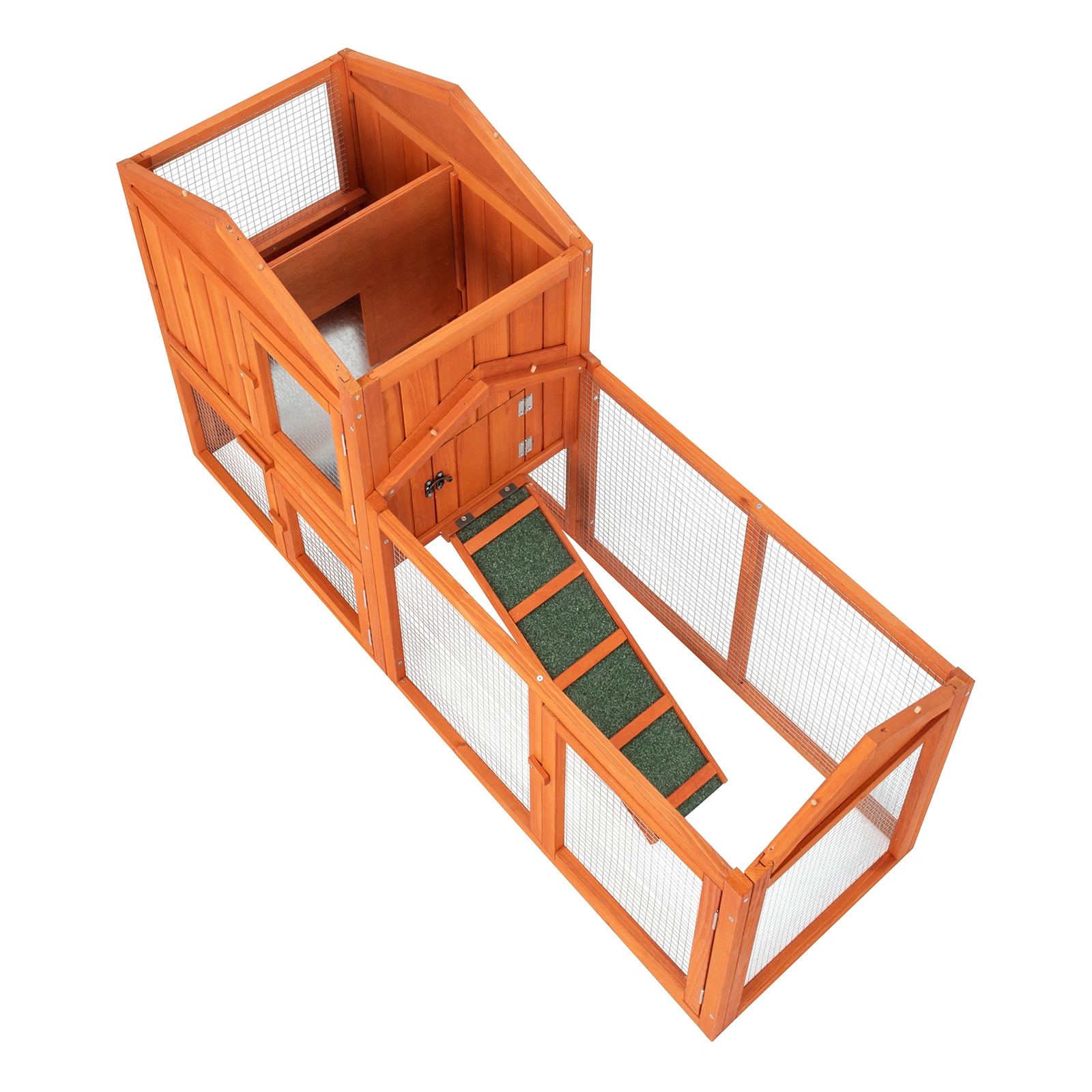 61 Inch Wooden Chicken Coop Hen House Rabbit Hutch Poultry Cage Habitat Same as 39333036 view 7