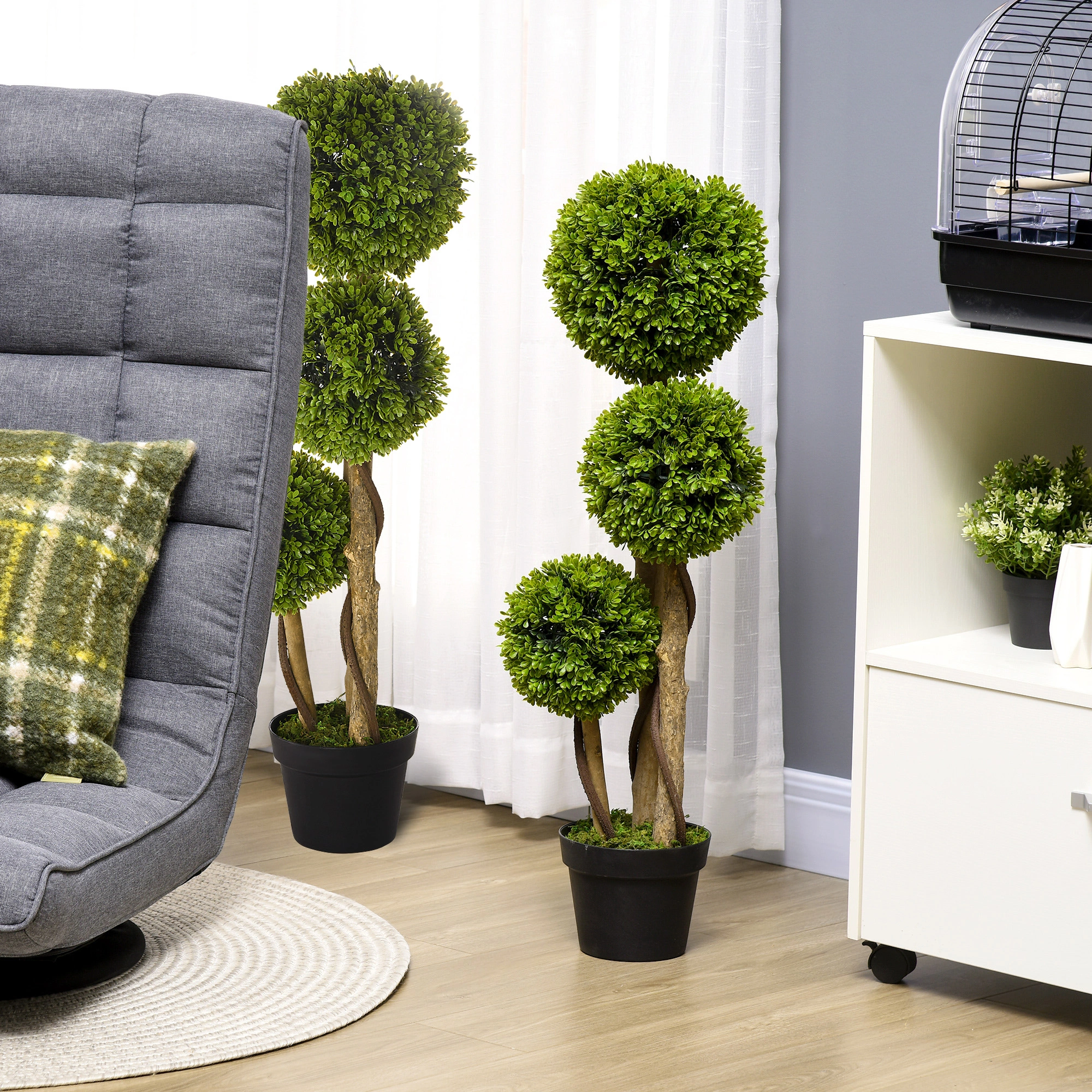 Artificial Potted Plant, Faux Greenery Indoor Outdoor Decorative Fake Plant