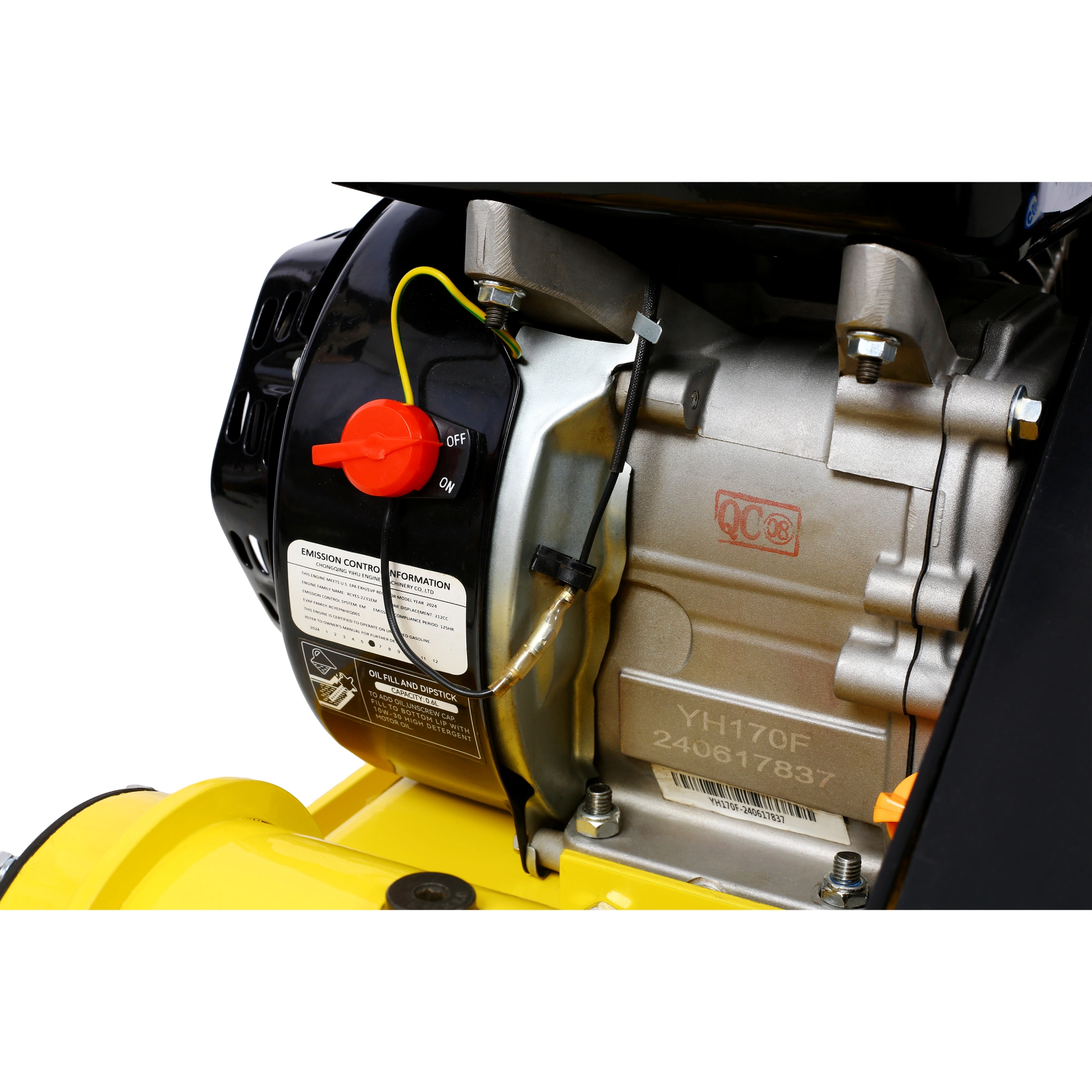 7.0HP 5500VPM MAX Gas Vibration Compaction Force 20 x 14 inch Plate Compactor w/Built-in Wheel,EPA compliant view 11