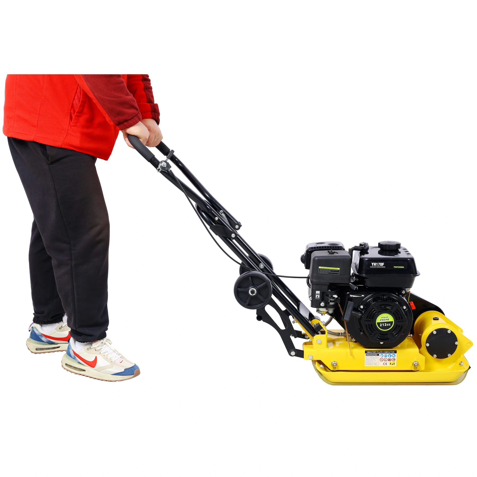 7.0HP 5500VPM MAX Gas Vibration Compaction Force 20 x 14 inch Plate Compactor w/Built-in Wheel,EPA compliant view 14