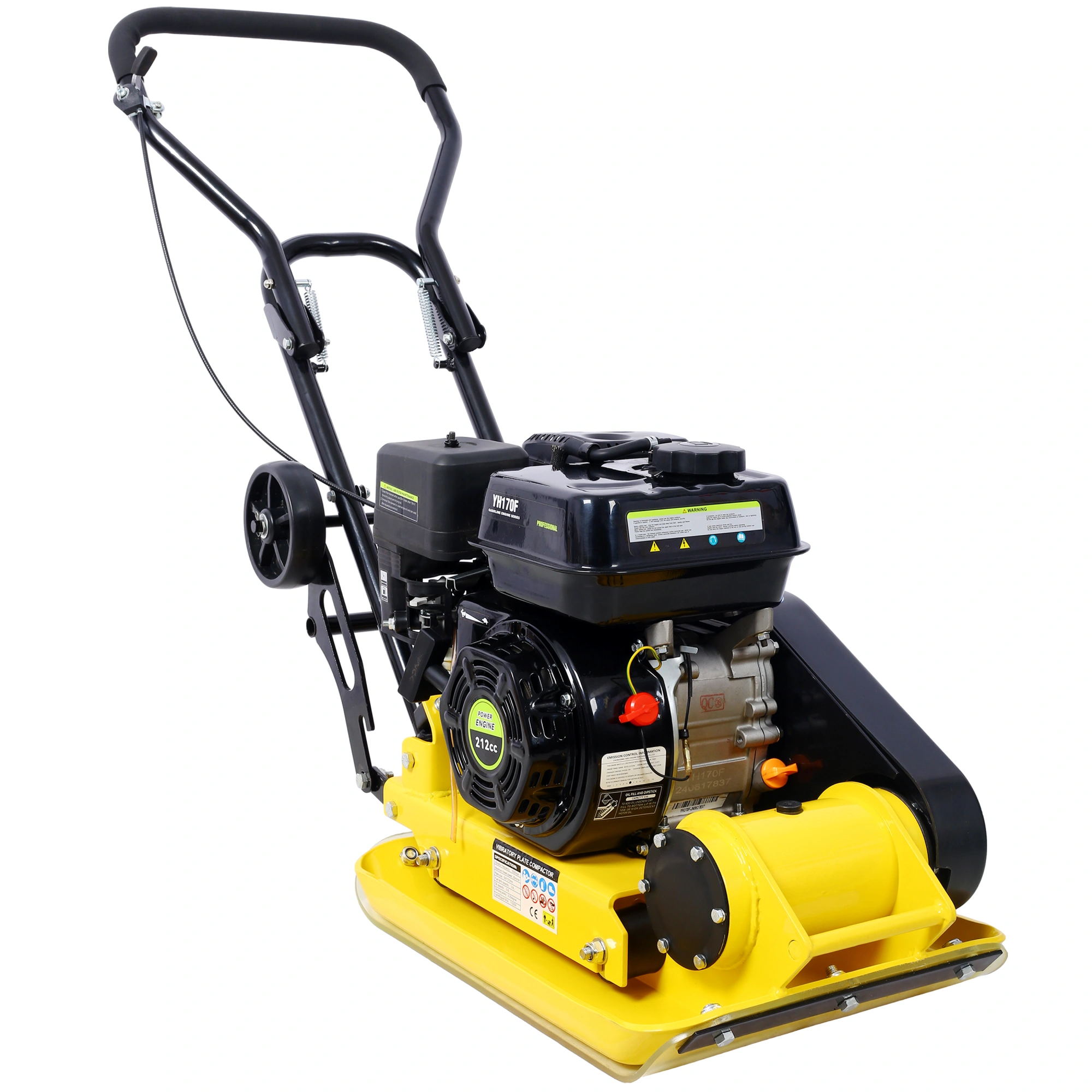 7.0HP 5500VPM MAX Gas Vibration Compaction Force 20 x 14 inch Plate Compactor w/Built-in Wheel,EPA compliant view 20