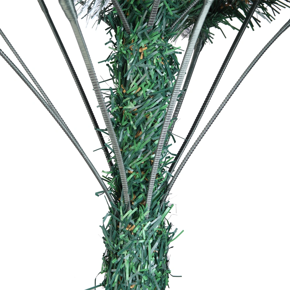7FT Spray White PVC Artificial Christmas Tree with 870 Branches - Full Pre-Lit Holiday Tree view 15