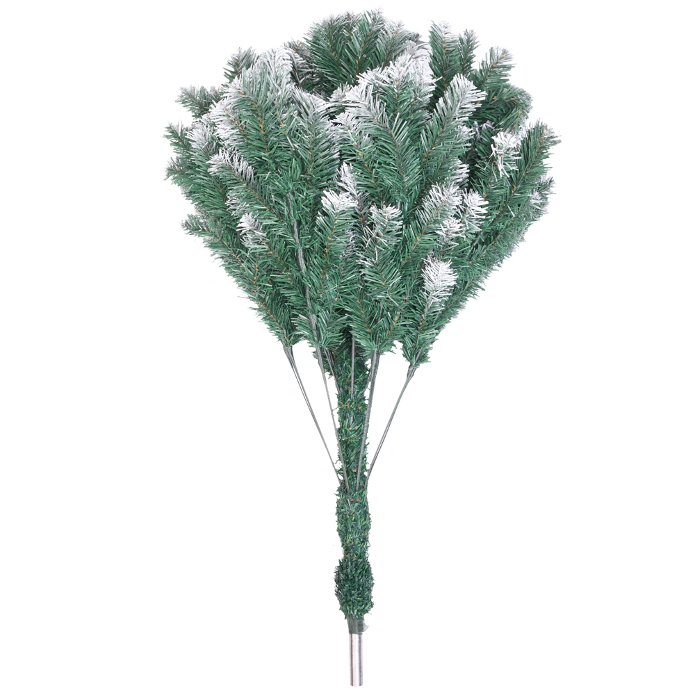 7FT Spray White PVC Artificial Christmas Tree with 870 Branches - Full Pre-Lit Holiday Tree view 7