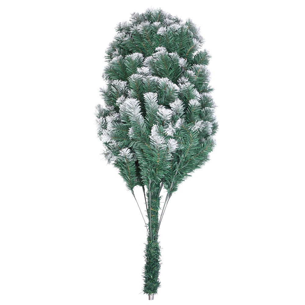 7FT Spray White PVC Artificial Christmas Tree with 870 Branches - Full Pre-Lit Holiday Tree view 8