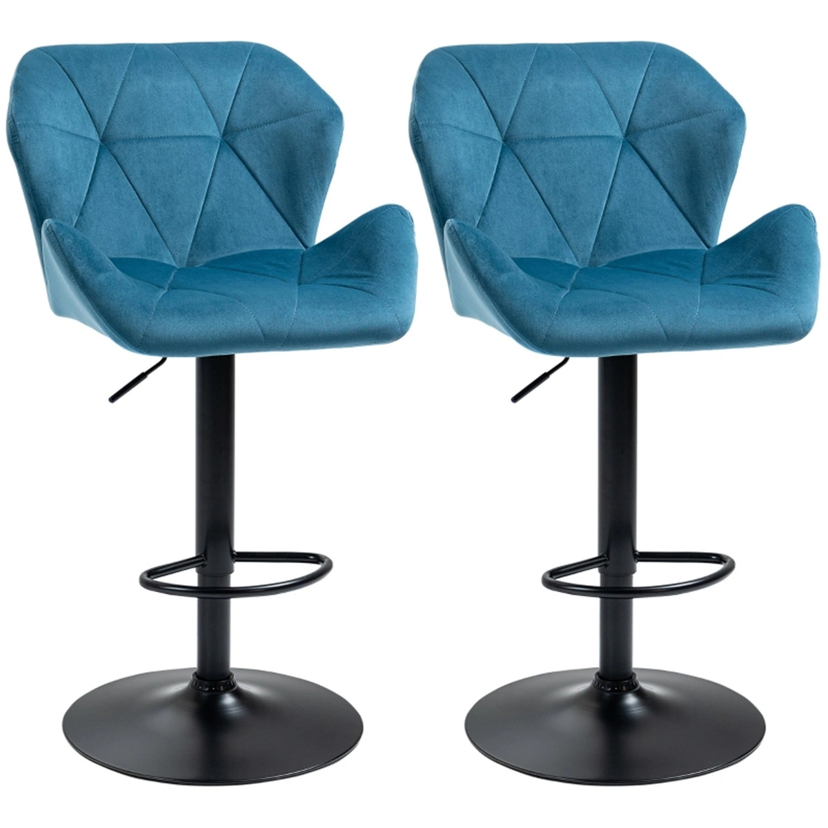 Elegant Bar Stools Dining Chair, Office Chair - High Back Swivel Chair with Lumbar Support for Kitchen