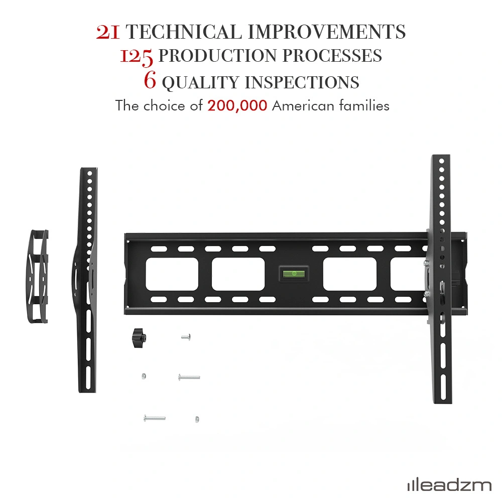 TMW600 32-70 Inch Flat Tilting TV Wall Mount Bracket with Built-in Spirit Level Full Motion view 10