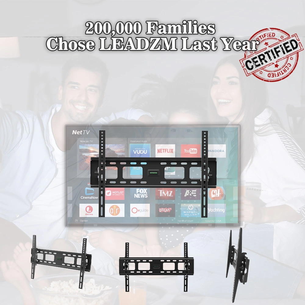 TMW600 32-70 Inch Flat Tilting TV Wall Mount Bracket with Built-in Spirit Level Full Motion view 13