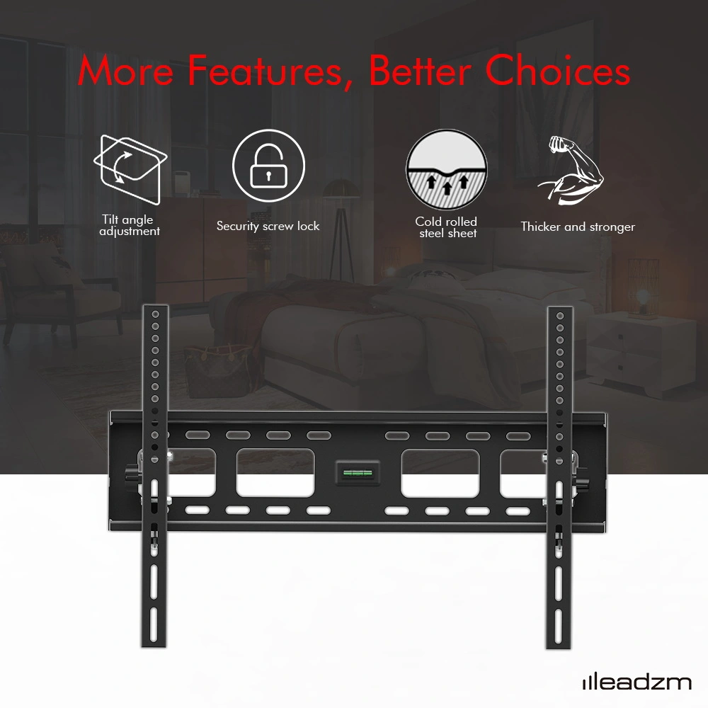 TMW600 32-70 Inch Flat Tilting TV Wall Mount Bracket with Built-in Spirit Level Full Motion view 5