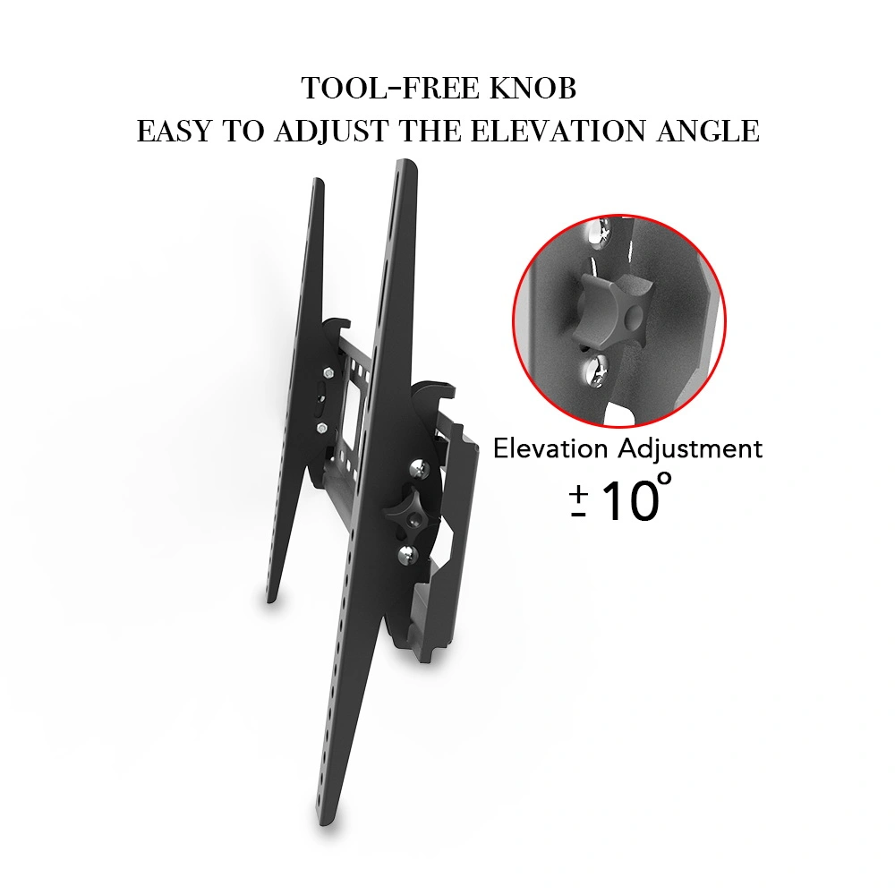 TMW600 32-70 Inch Flat Tilting TV Wall Mount Bracket with Built-in Spirit Level Full Motion view 9