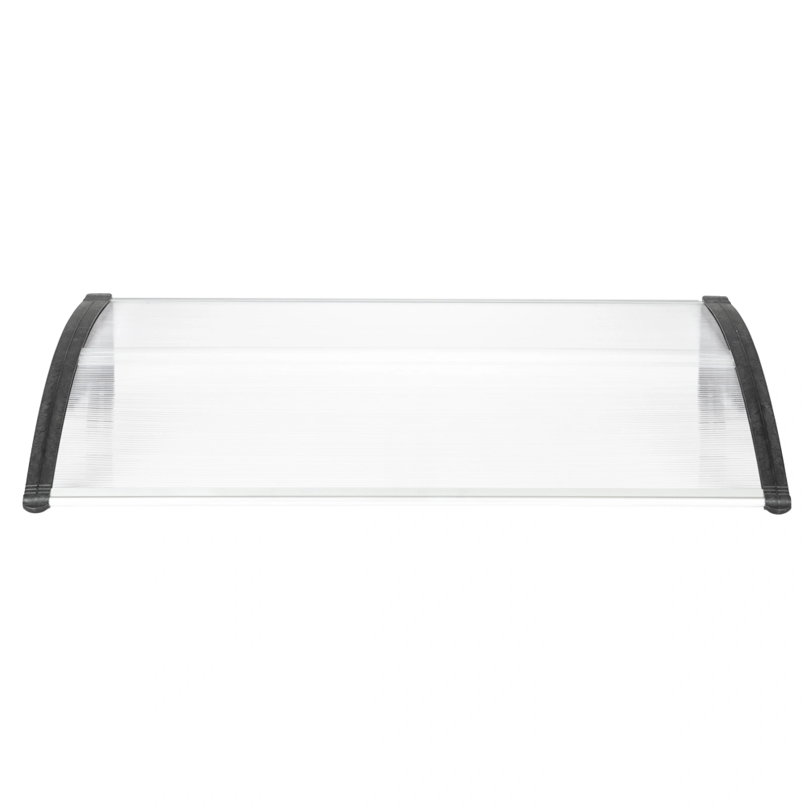 HT-120x80 Door Window Rain Cover Eaves Canopy Awning White Black Bracket Outdoor