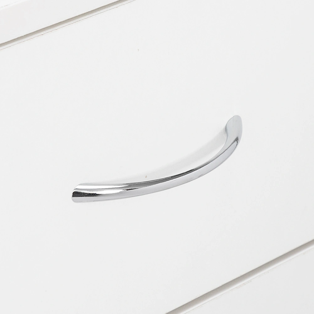 MDF Wood Simple 4-Drawer Dresser White view 12