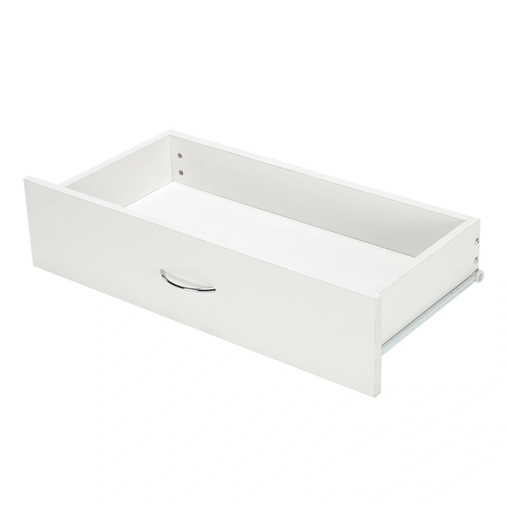 MDF Wood Simple 4-Drawer Dresser White view 7