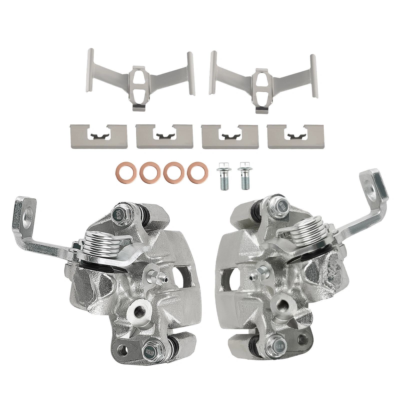 Rear Brake Calipers w/ Bracket fit for Honda Civic del Sol 1993-1997 19B1557 19B1556 view 6