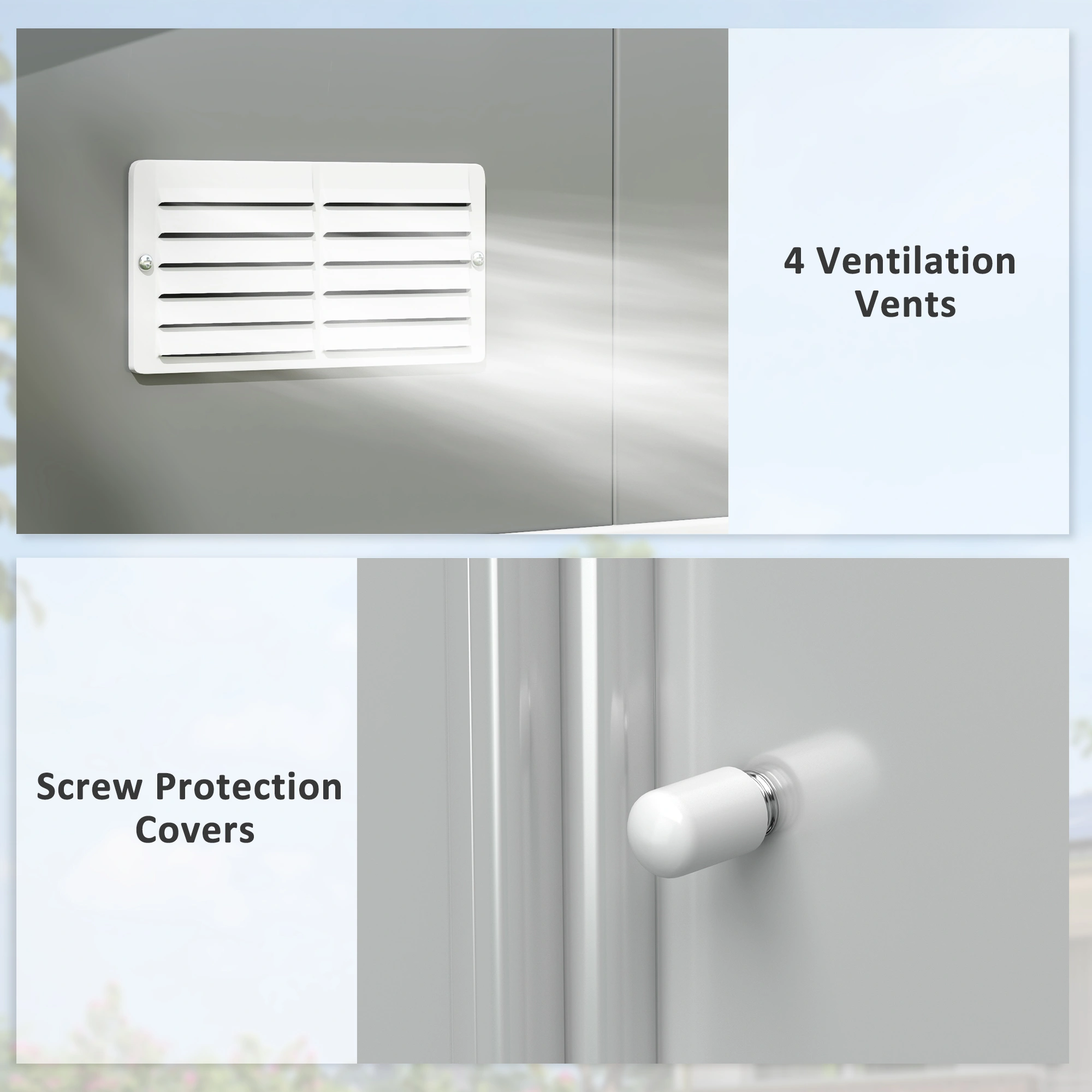 Heavy-Duty Garden Shed - Large Outdoor Tool & Equipment Storage view 2