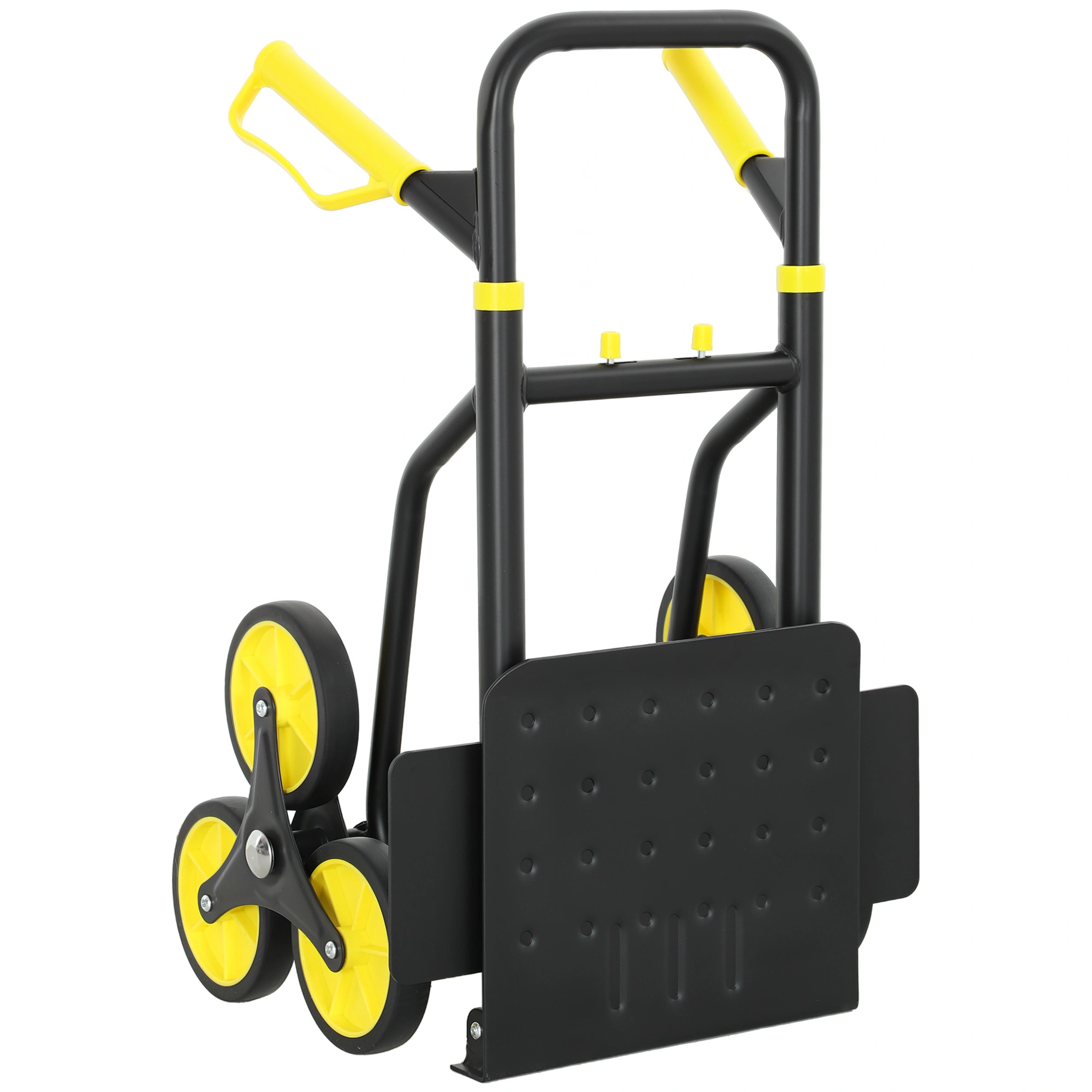 Folding Hand Truck 300 lb Weight Capacity Collapsible Aluminum Utility Dolly with Handle Grip view 2