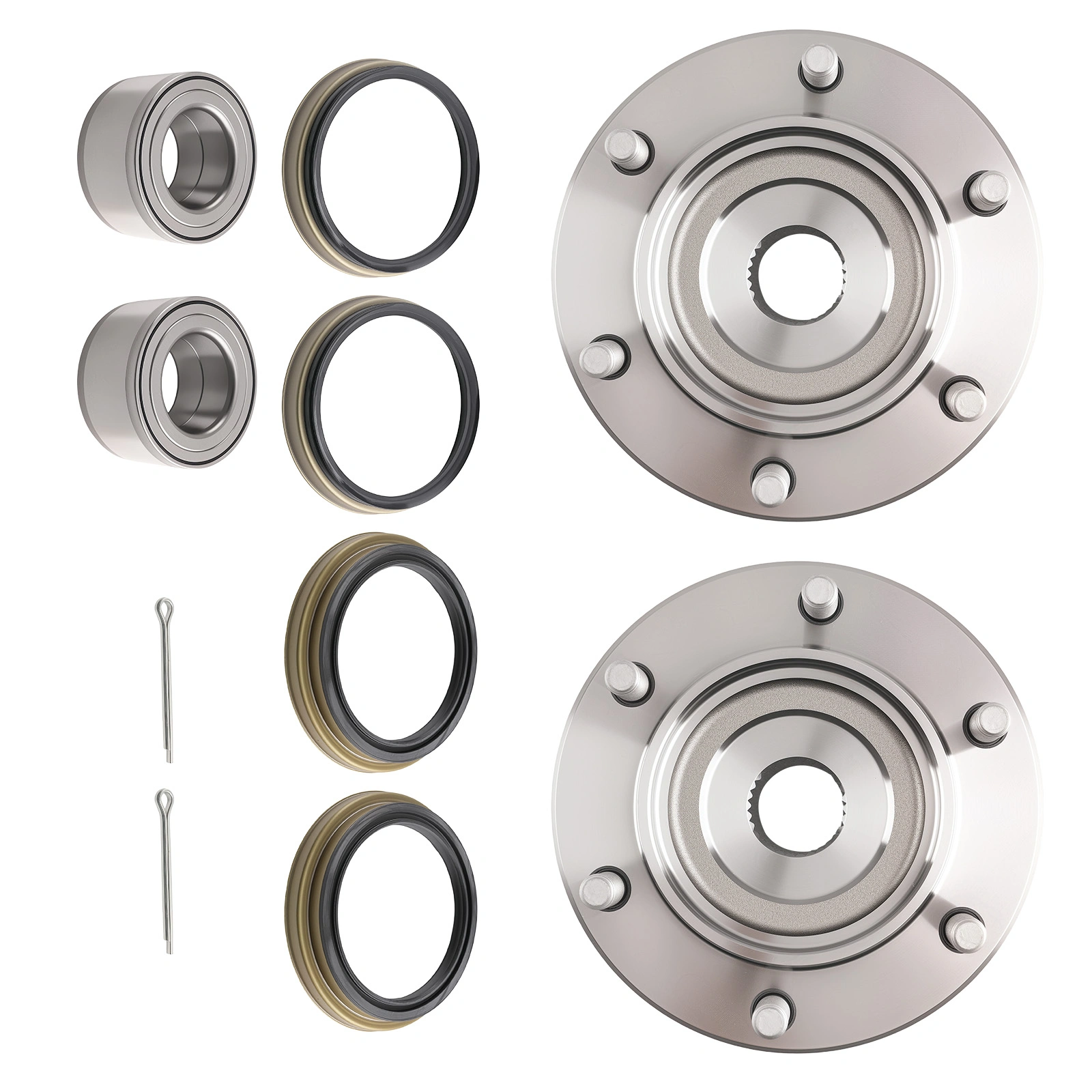 Front Wheel Hub Bearing fit for Toyota Tundra/Tacoma 2WD 99-06 517011 6 Lugs ABS view 6