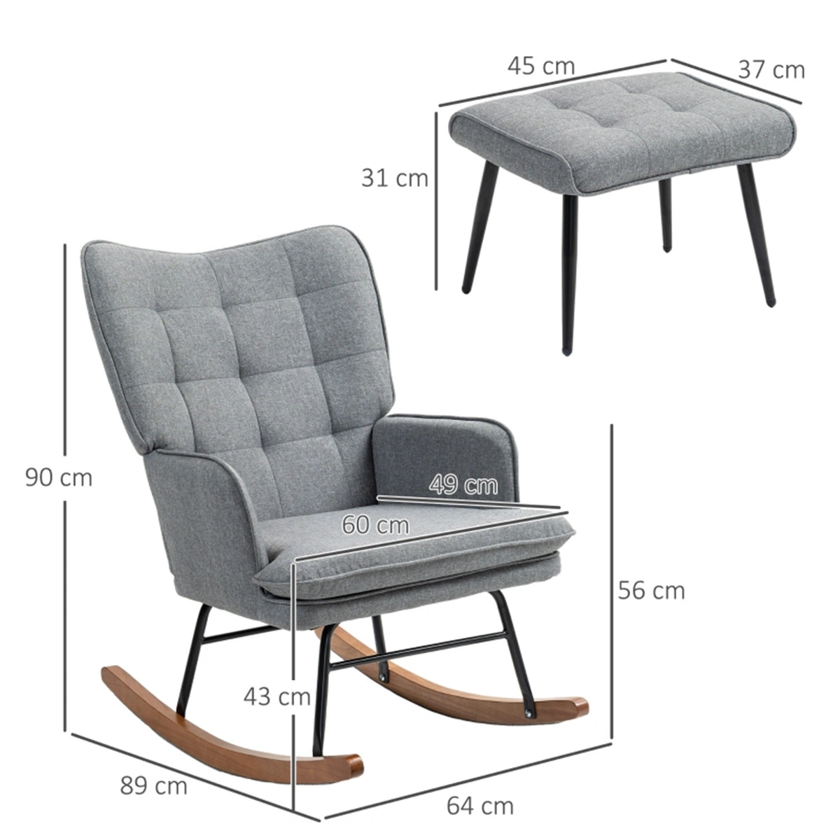 Upholstered Armchair Dining Chair - Multi-Purpose Seat for Living Room, Dining Room, Office view 2