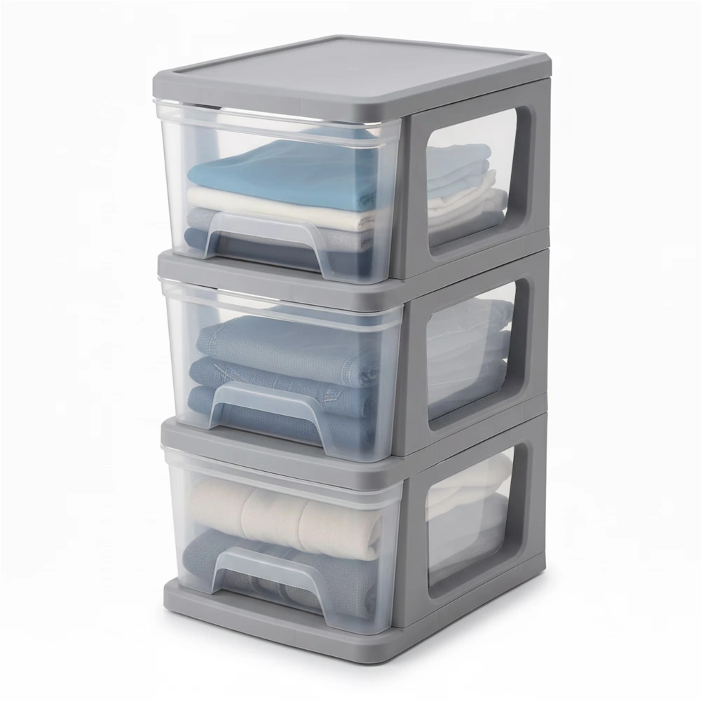 3 Pack 5 Gallon Waterproof Plastic Storage Bins with Lid, Gasket Seal & Durable Latches, Black view 4