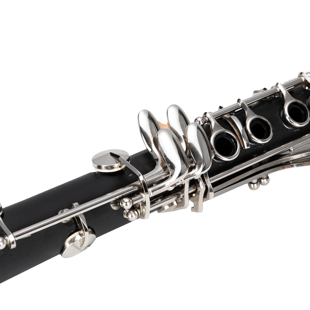 17 Keys Flat B Black Clarinet with Two Mouthpieces Connector for Beginner Student view 12