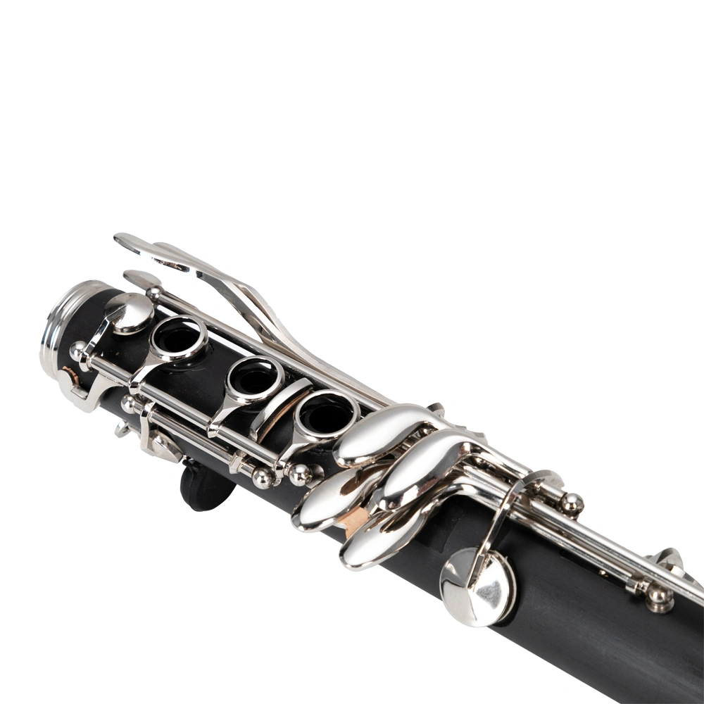 17 Keys Flat B Black Clarinet with Two Mouthpieces Connector for Beginner Student view 13